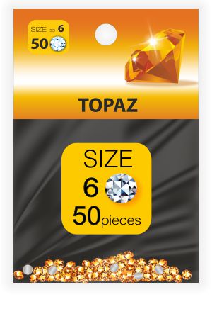 Rhinestones Стразы SS №6 TOPAZ (50 шт.) image